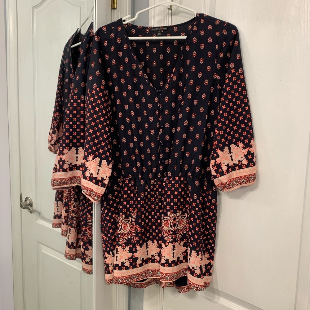 Patterned romper